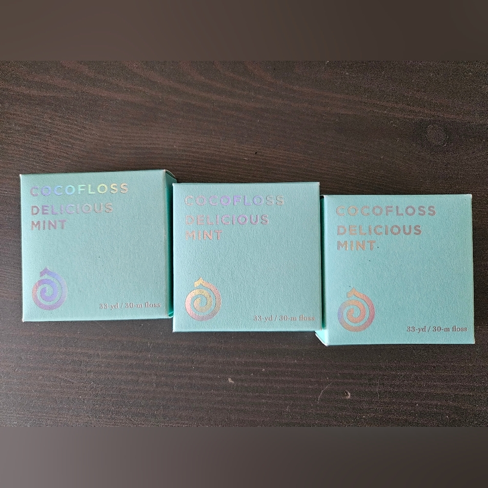 NIB Cocofloss Delicious Mint Flavor Refills 3-pack